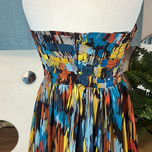 Strapless Paint Print dress!!! - Picture 3 of 5